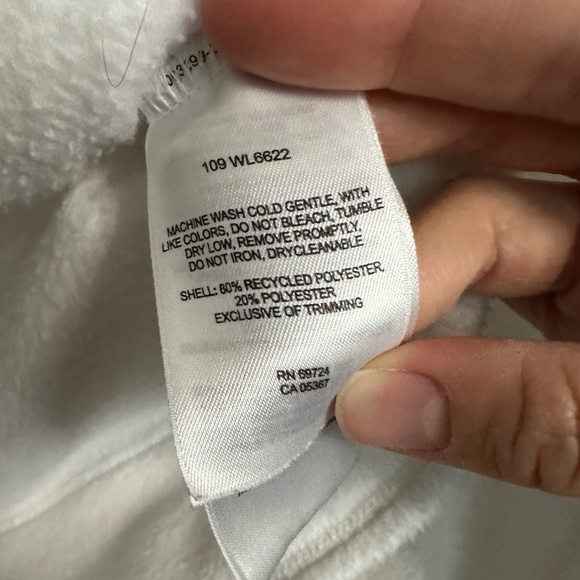 Columbia Full Zip Jacket White with Flower Embroidery - Picture 9 of 10